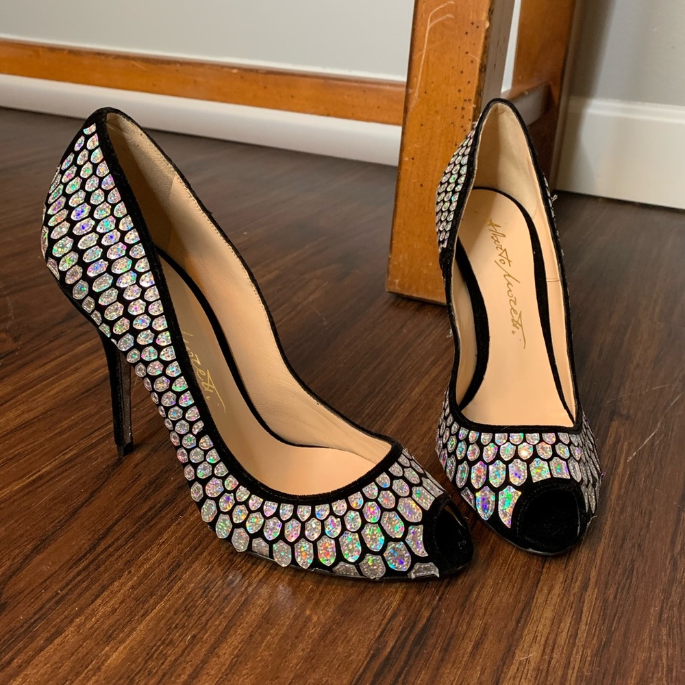 🎉2xHP ALBERTO MORETTI Diamond Mosaic Heels